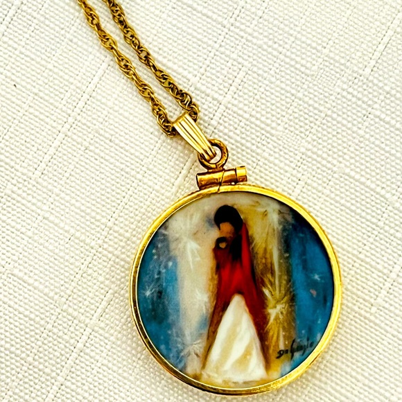 Necklace~De Grazia~Artist / Numbered & Signed / MiniatureโNavajo Madonnaโ/ H.P. - Picture 11 of 11